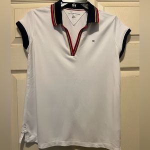Tommy Hilfiger V neck collared shirt